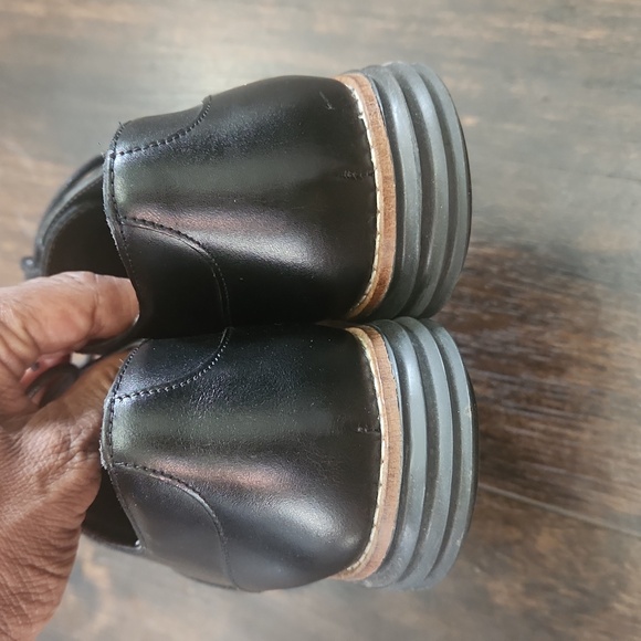 COLE HAAN original grand plain oxfords 5.5 black lace up classic brogue shoes - Picture 6 of 9